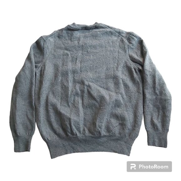 BLACK Brown 1826 Boys Grey Long Sleeved Wool Shirt Size Medium - Picture 2 of 5